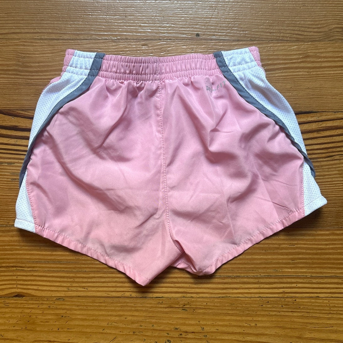 Nike dri-fit light pink lined toddler girls shorts SIZE 4T