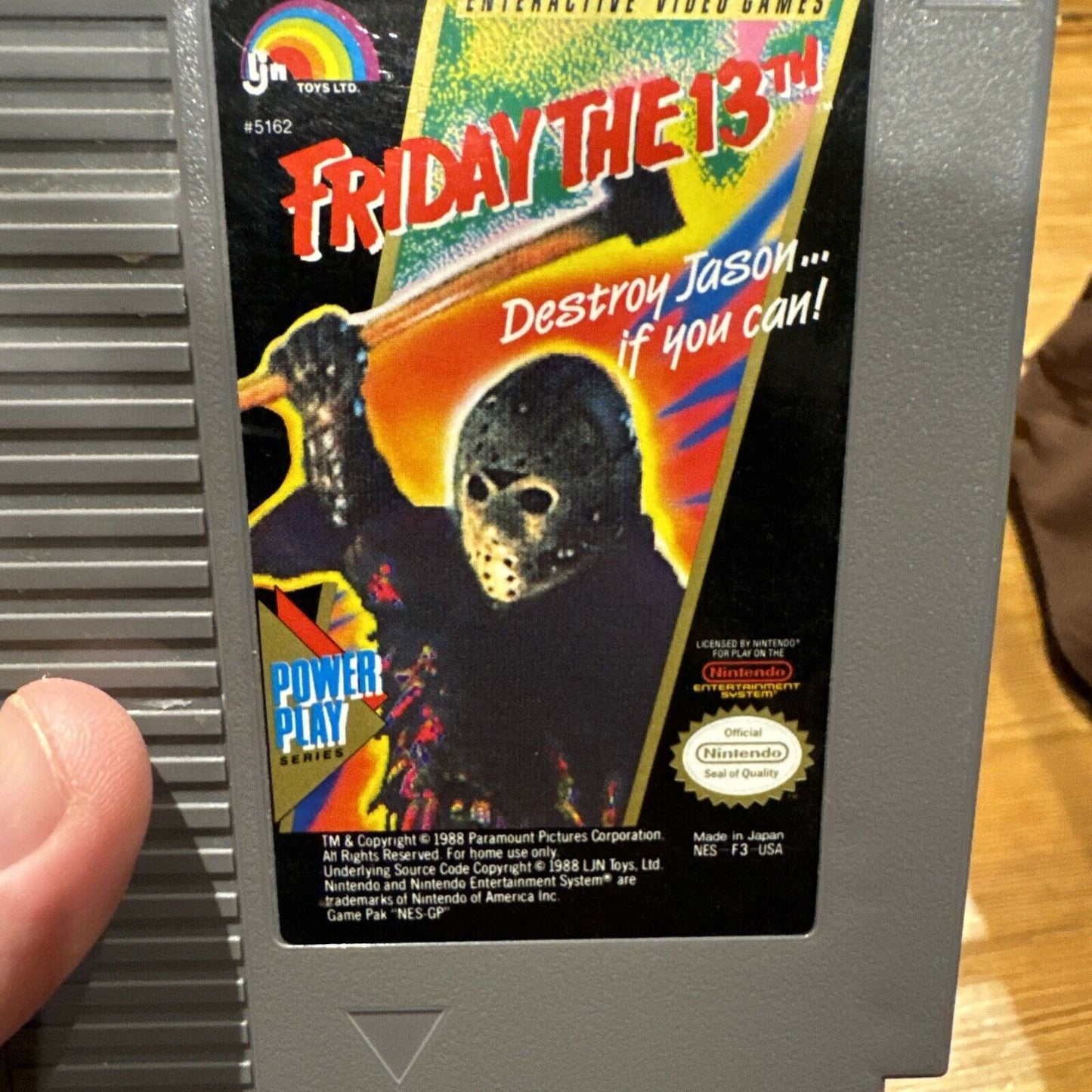 Authentic Friday The 13th Original for Nintendo System NES Cart Tested!