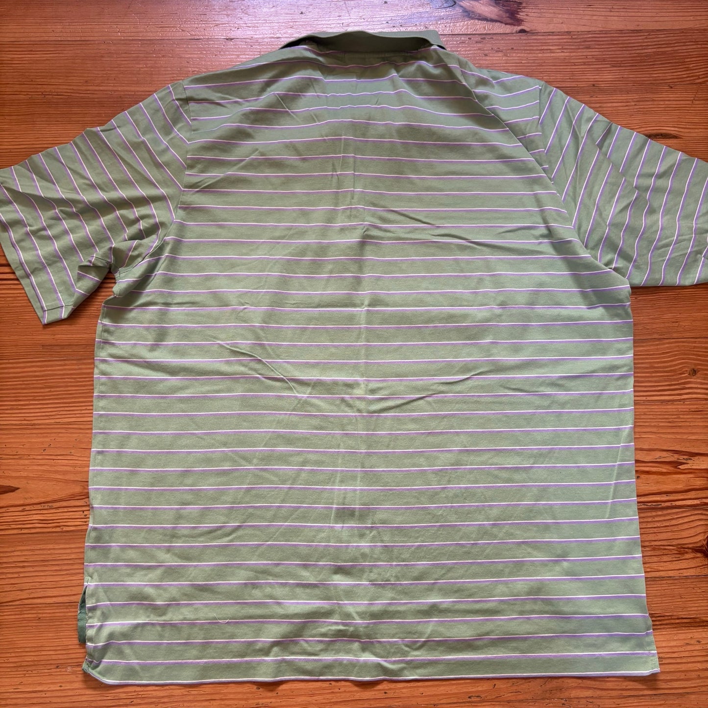 Polo Ralph Lauren golf pima green striped short sleeve mens polo shirt SIZE XXL