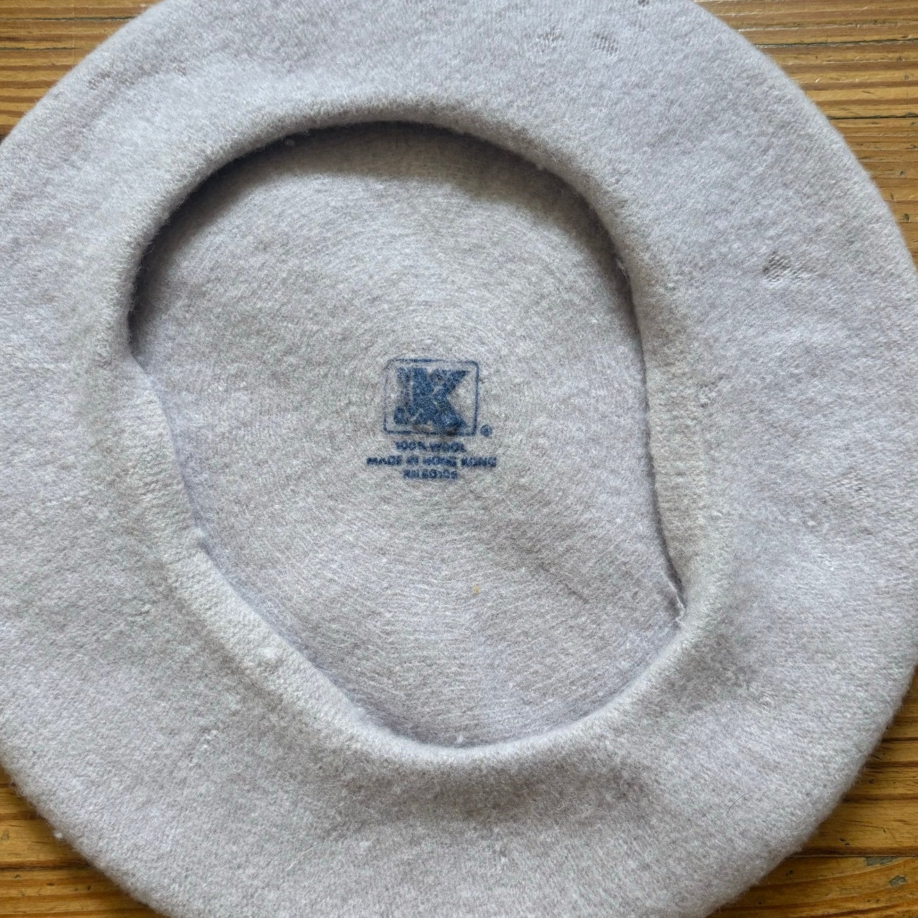 vintage light purple French wool beret womens hat SIZE OS