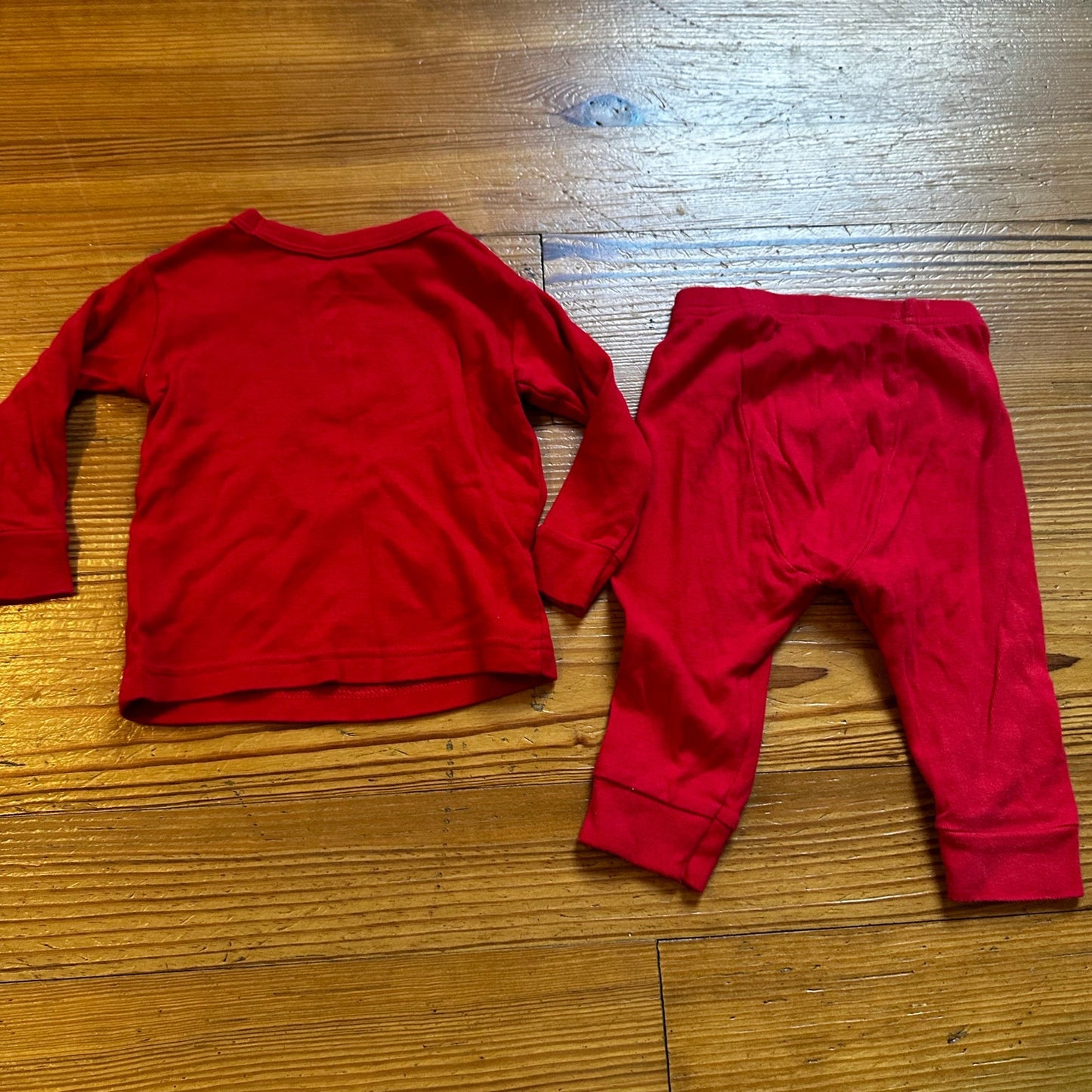 Gap red Sesame Street Elmo long sleeve pant pajama set SIZE 6-12M