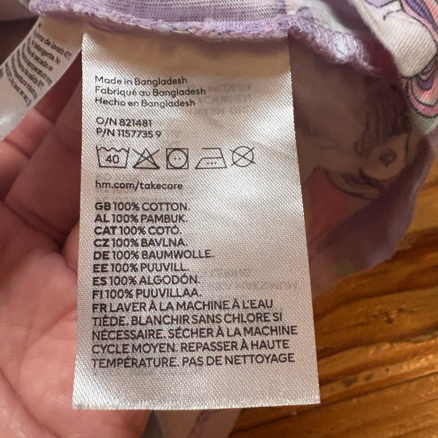 H&M purple unicorn sleeveless casual girls dress SIZE 3T