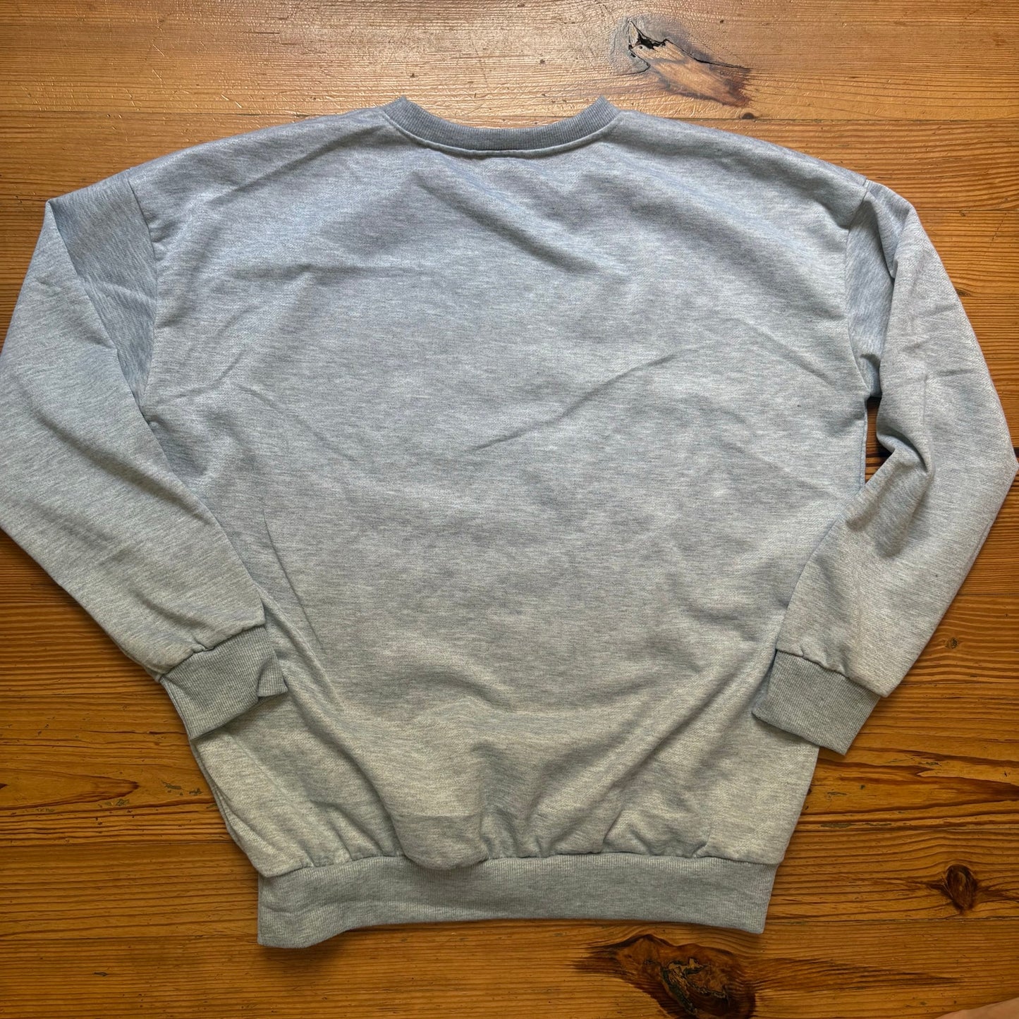 Shein light gray pickle jars graphic crew womens sweatshirt SIZE L