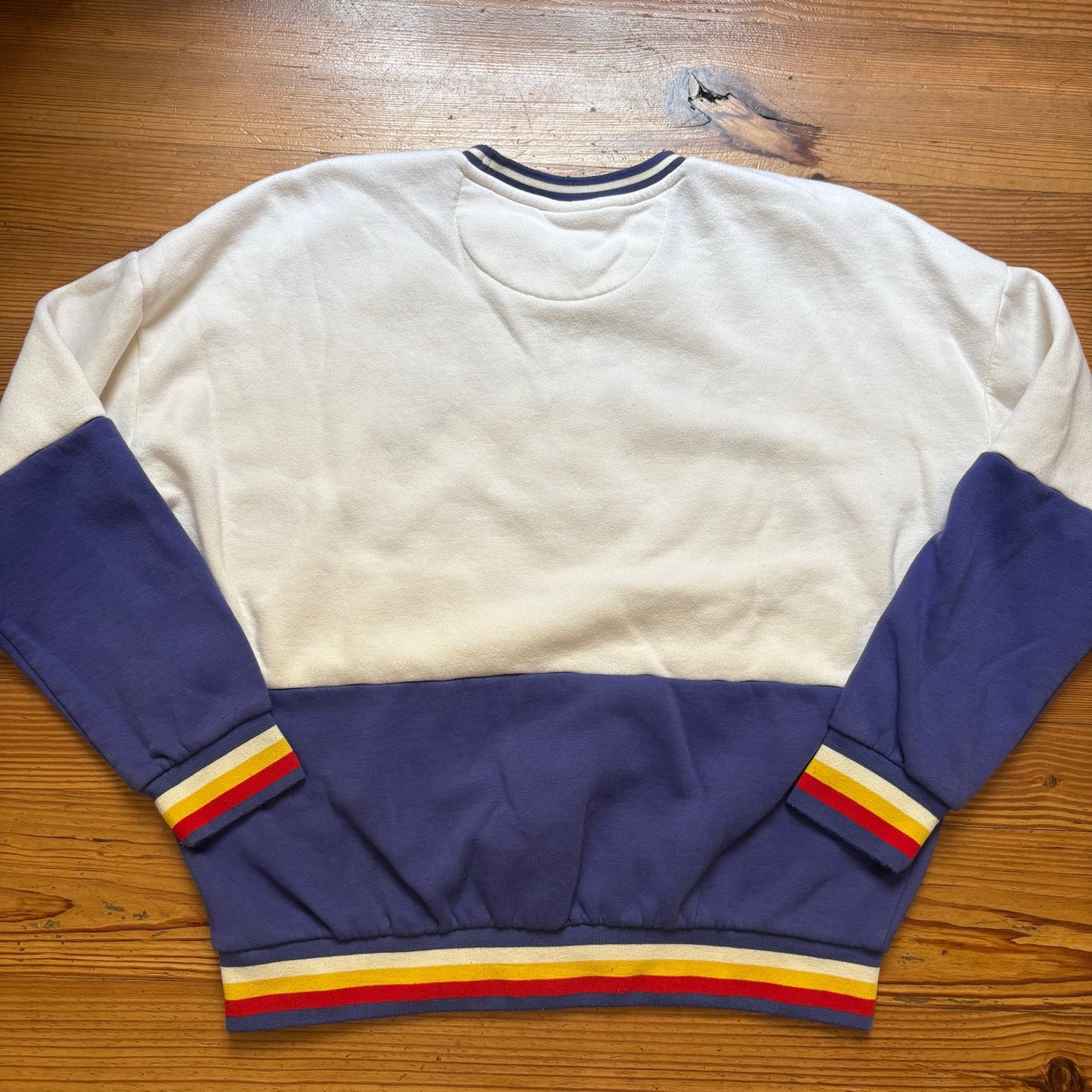 Marvel Guardians of the Galaxy white blue graphic crew sweatshirt SIZE M