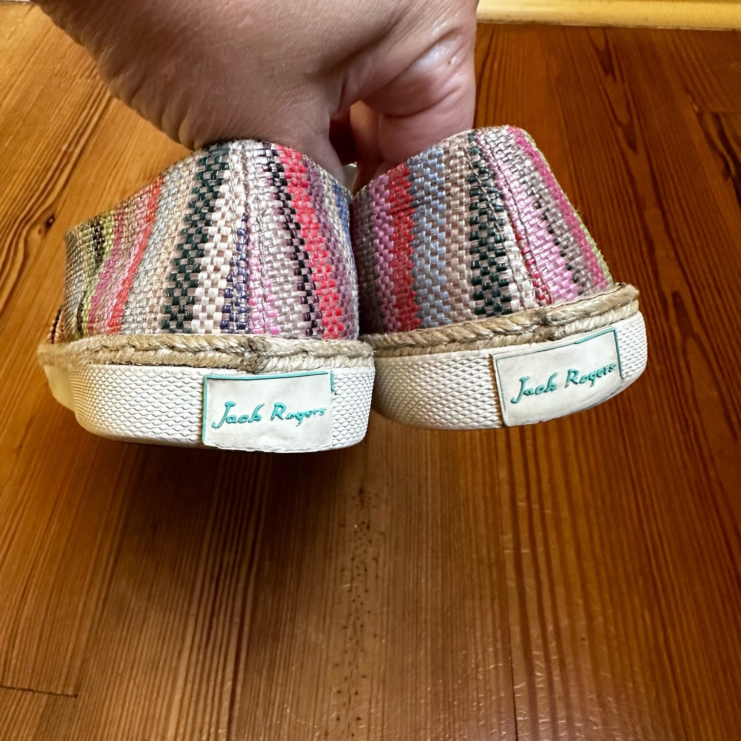 Jack Rogers rainbow slip on sneaker SIZE 10M