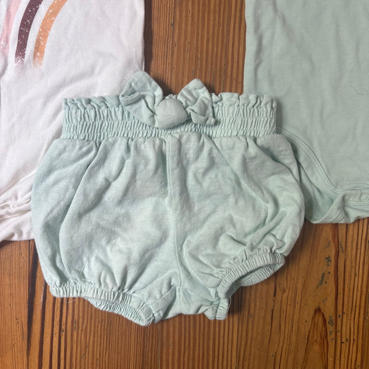 PL Baby rainbow Here Comes the Sun Babe bodysuit bloomers baby girl set SIZE 24M
