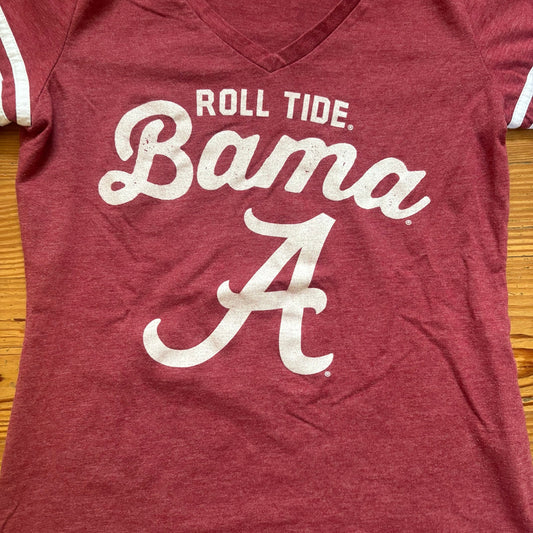 T University Alabama Crimson Tide short sleeve graphic womens shirt SIZE S