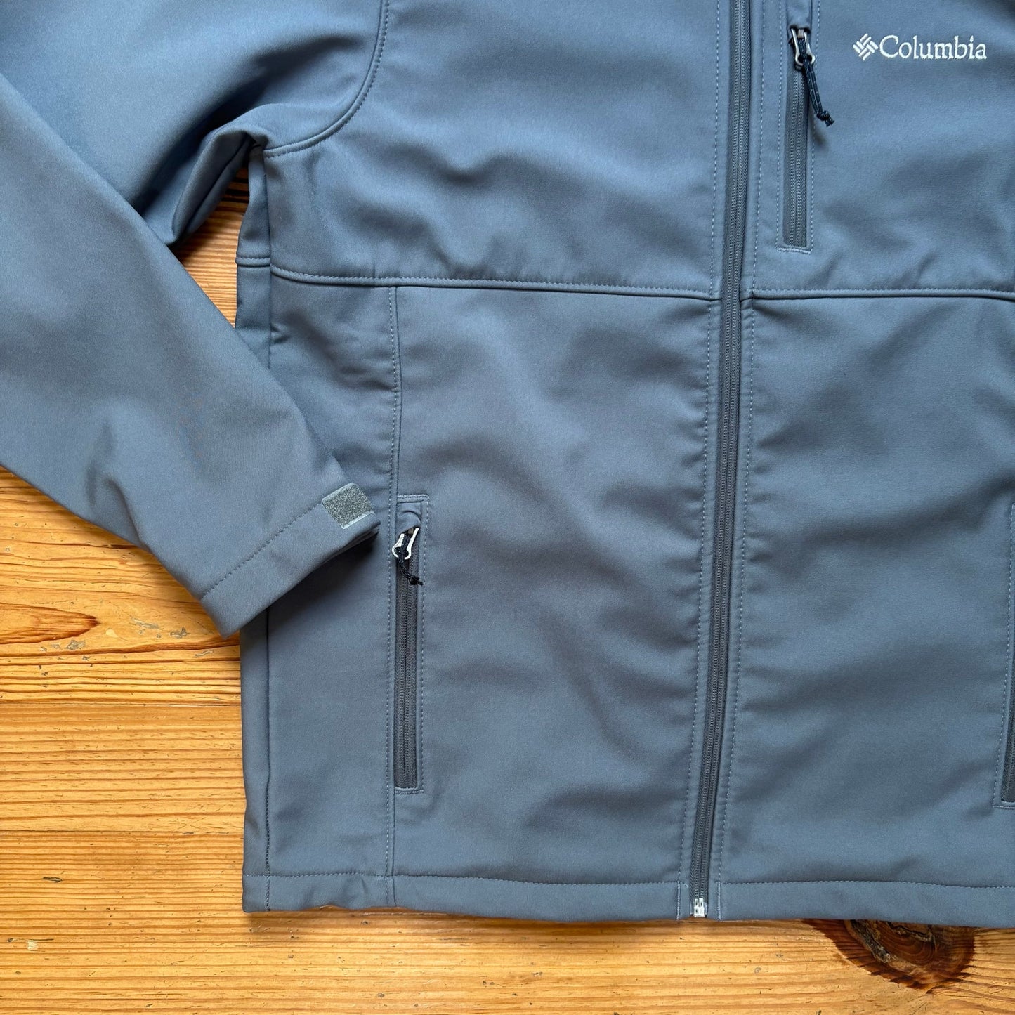 Columbia gray full zip fleece lined jacket SIZE M
