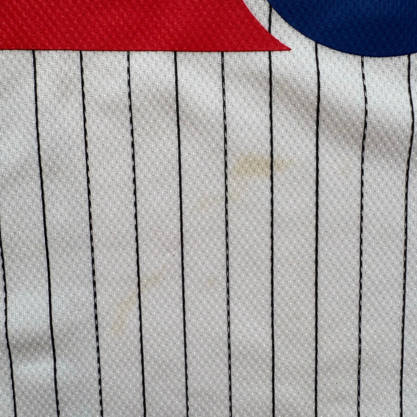 Pepsi soda logo black white pin striped sleeveless jersey shirt SIZE XL