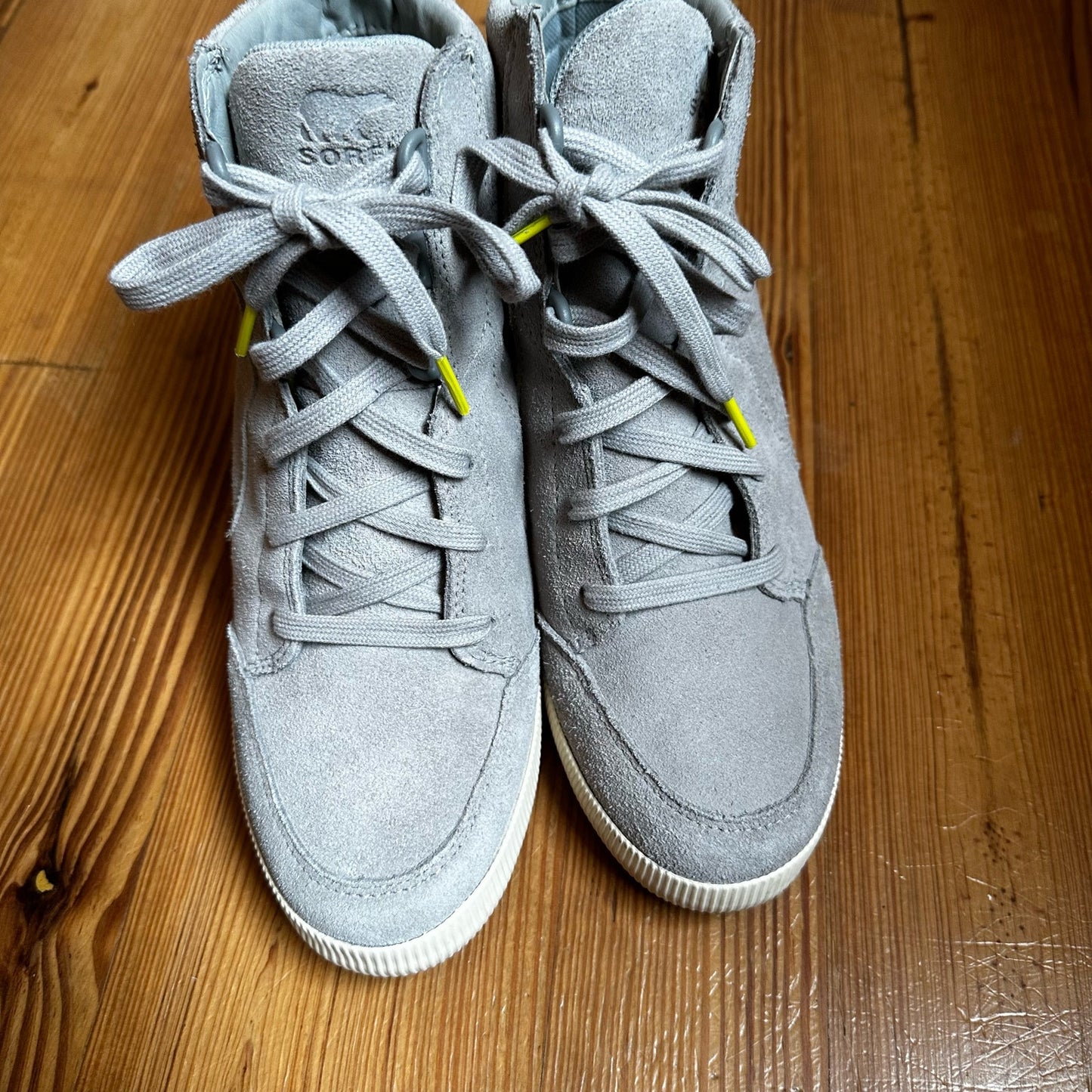 Sorel Out N About gray wedge high top sneaker SIZE 9.5