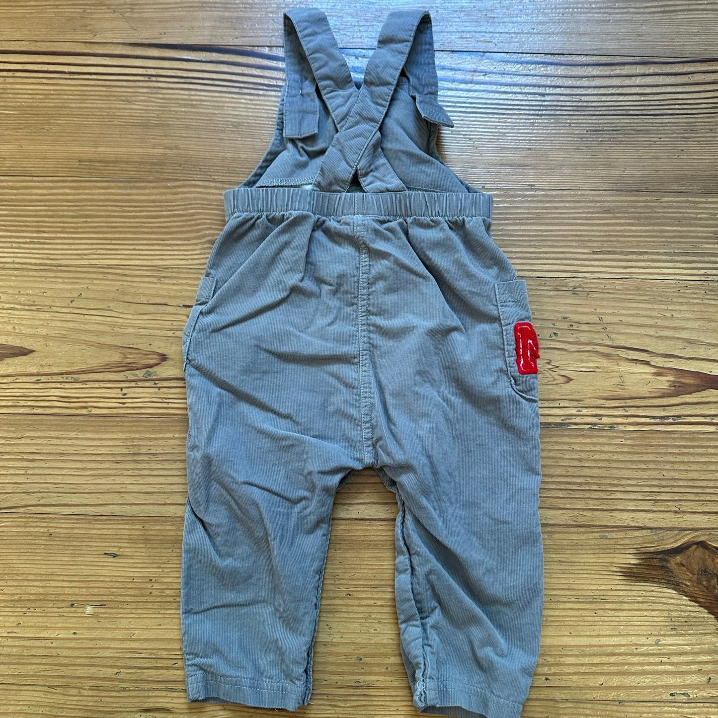 Disney gray corduroy Mickey Mouse overall pants SIZE 18M