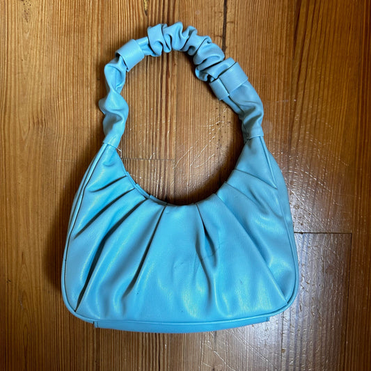 Olivia & Kate light blue faux leather mini shoulder bag