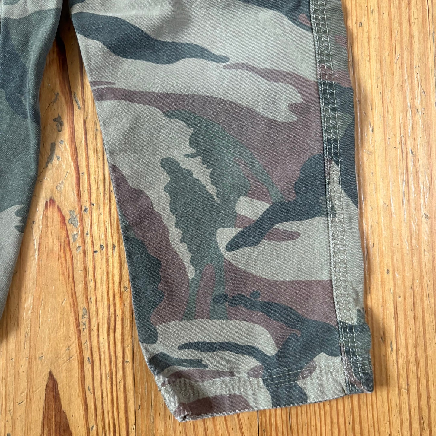 Camo army green cotton cargo toddler pants SIZE 4T