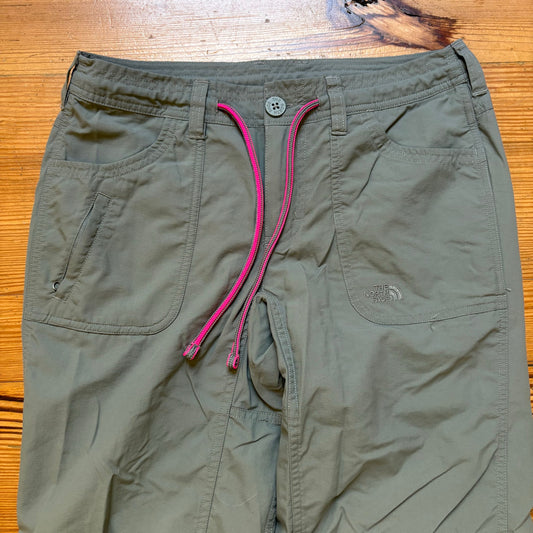 The North Face gray womens drawstring cargo pant SIZE 2