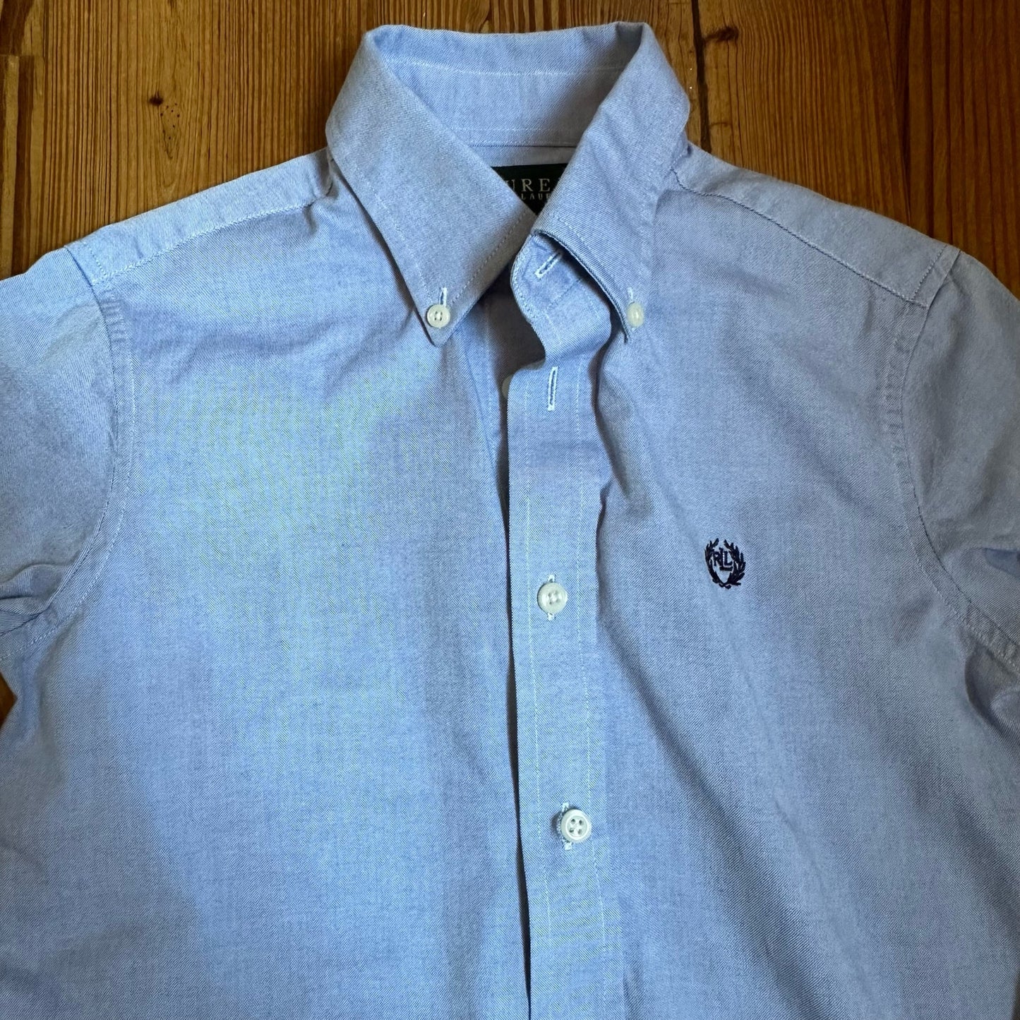 Ralph Lauren blue collar long sleeve button up shirt SIZE 8