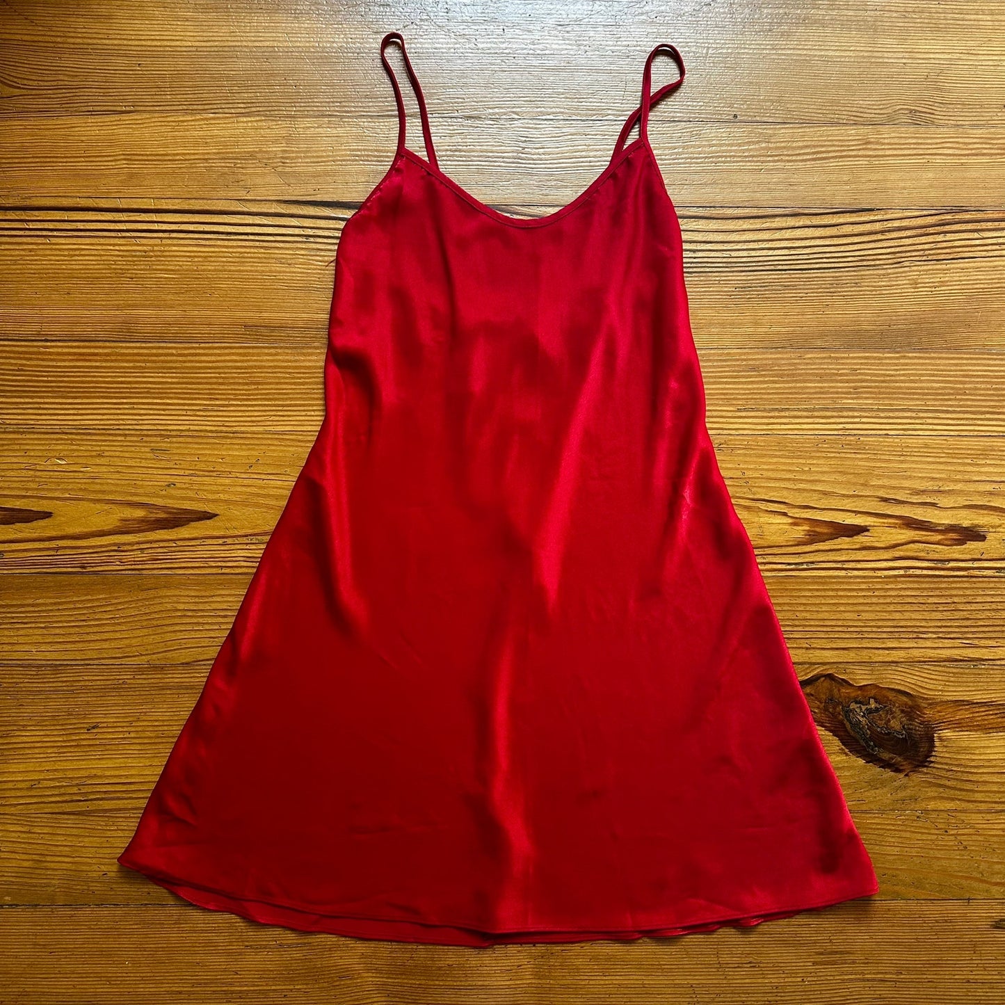 California Dynasty red low back slip dress SIZE S