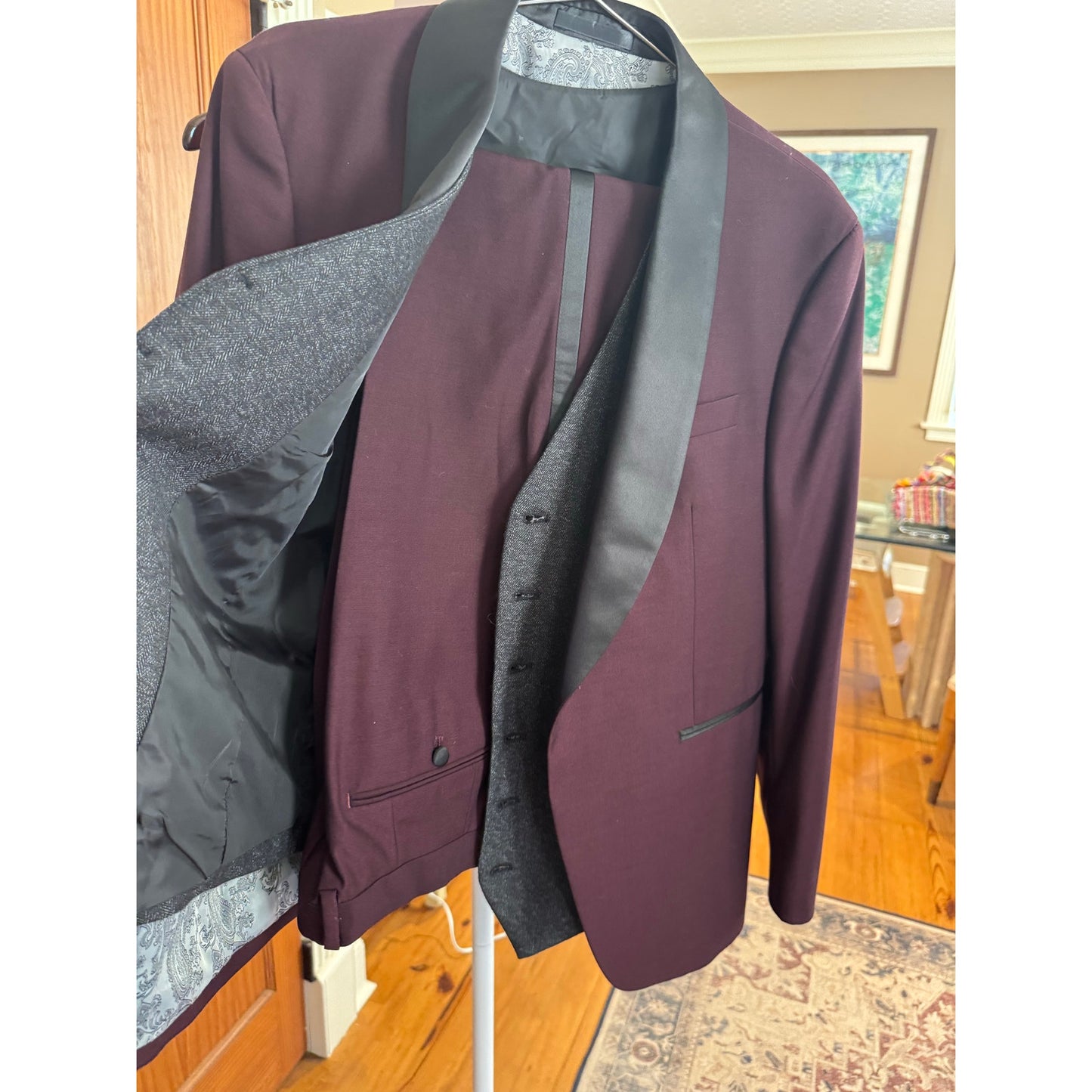 Hockerty Custom Suit with vest 38 S - NWOT