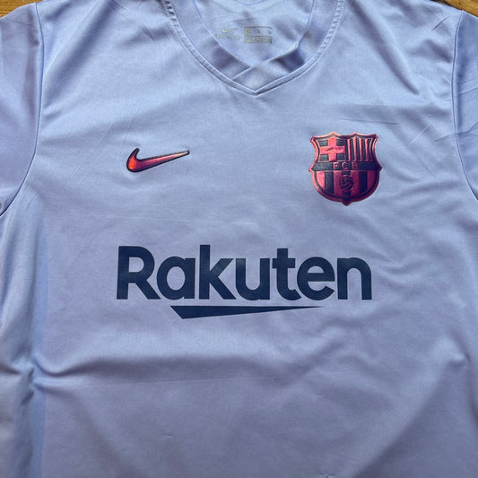 Nike FC Barcelona 21/22 purple 30 away stadium mens soccer jersey SIZE XL