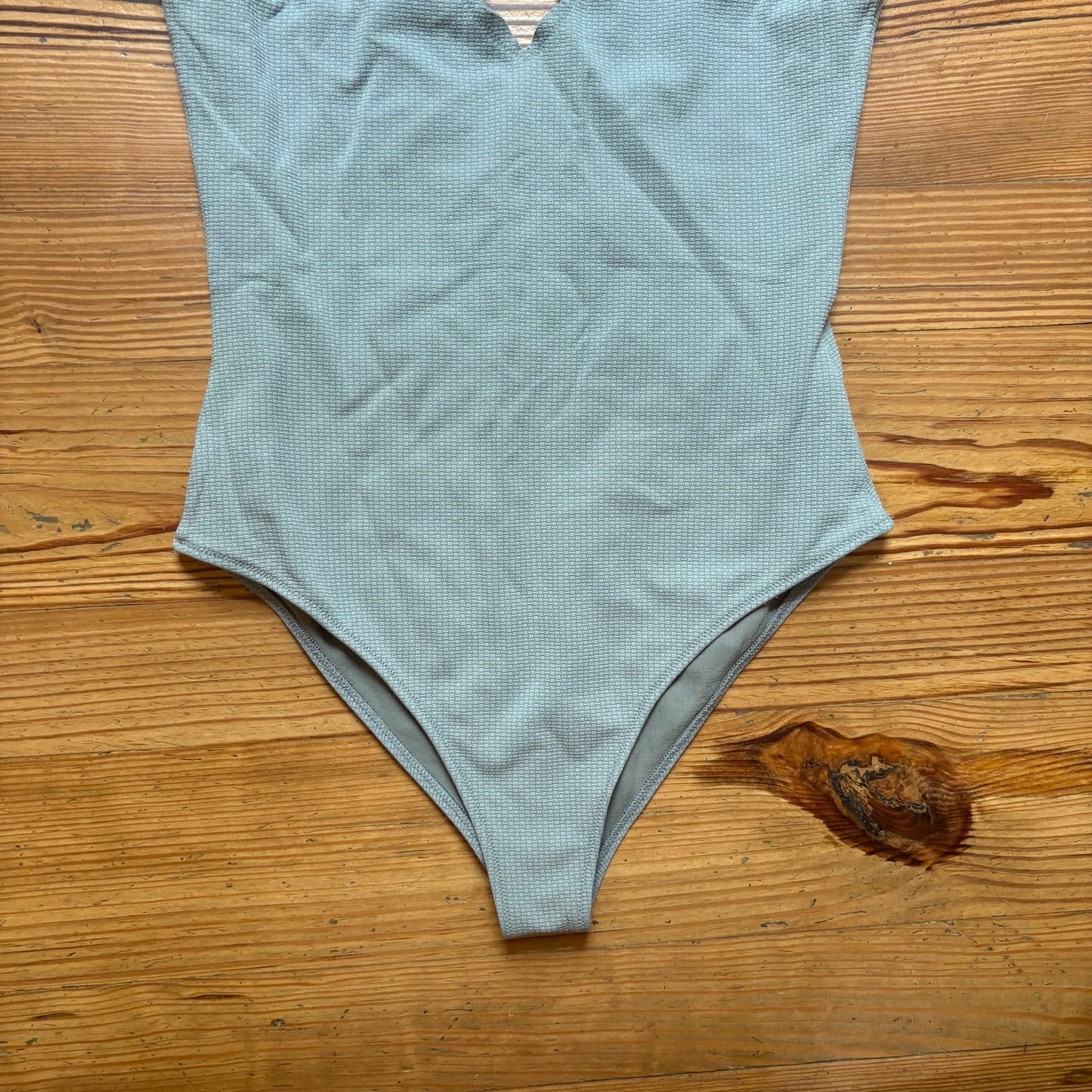 Marysia Charleston Maillot scallop plunge neckline one piece swimsuit SIZE L