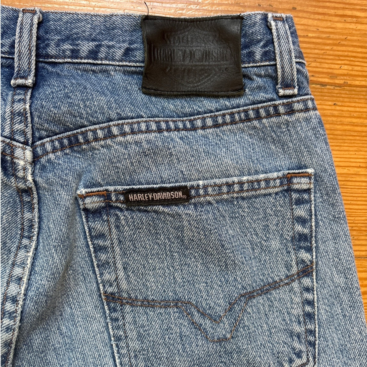 Harley Davidson medium wash straight leg mens jeans SIZE 31X30