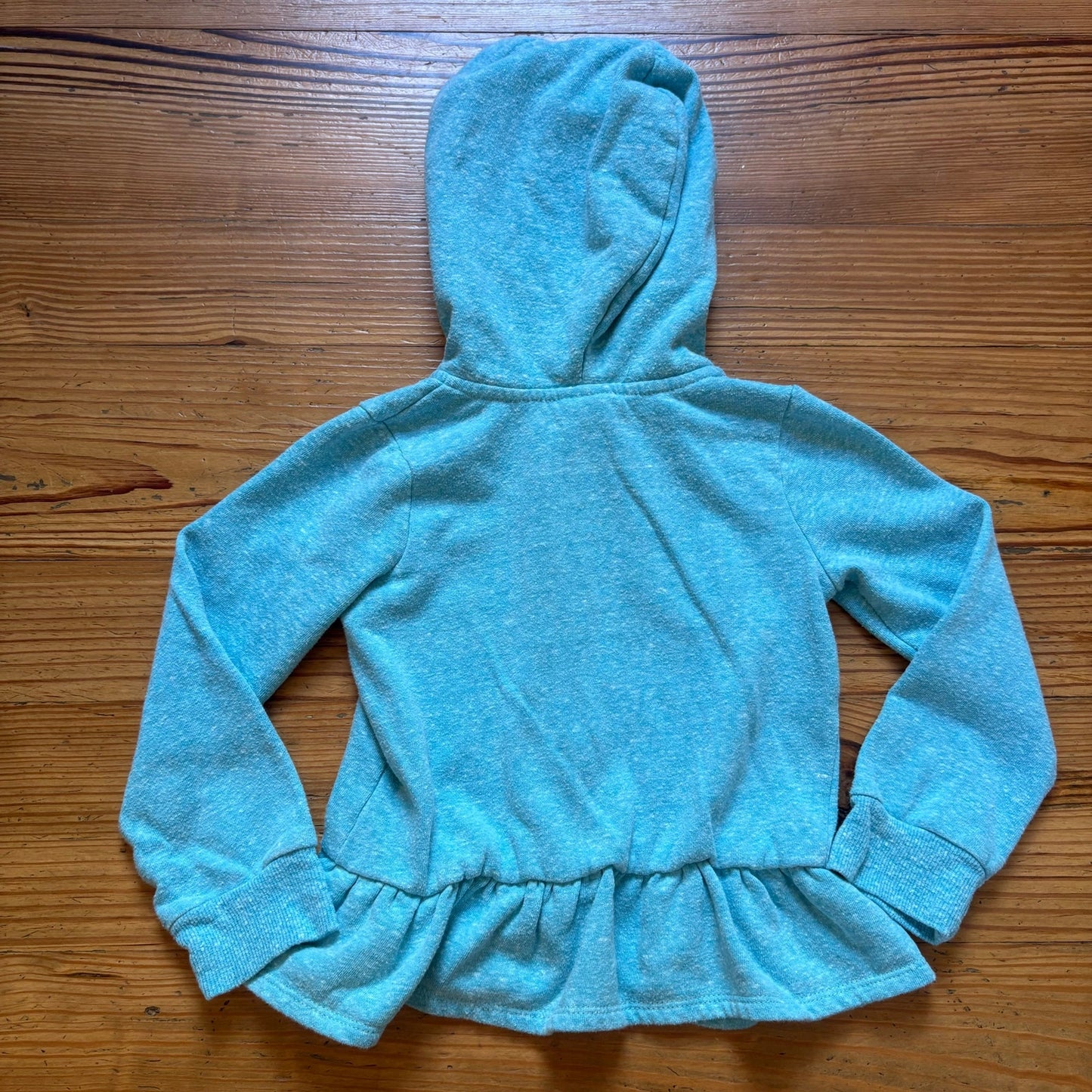 Disney Frozen Olaf graphic full zip hooded ruffle bottom sweatshirt SIZE 5T