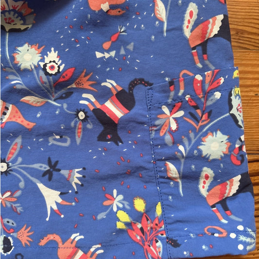 Patagonia blue floral woodland nylon baby tank SIZE 12-18M