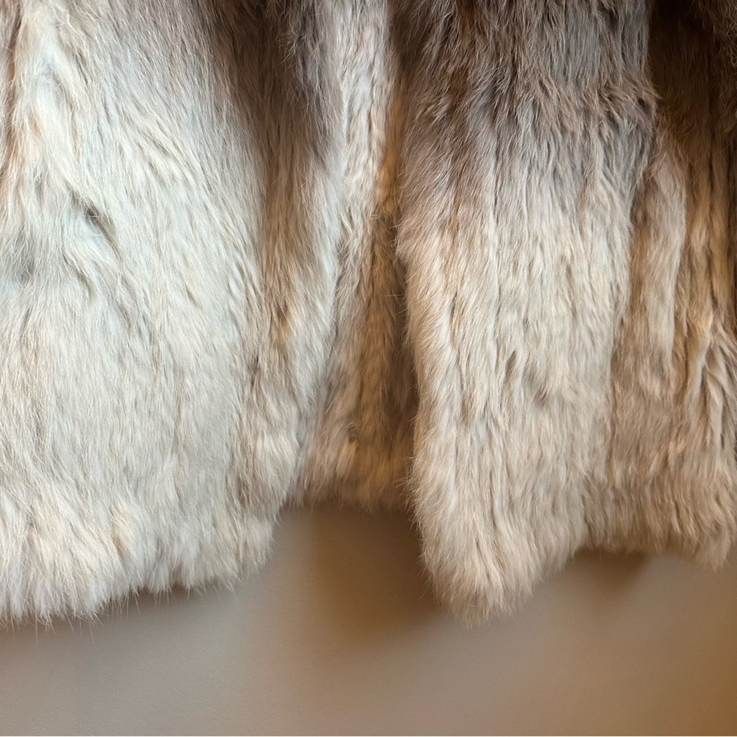Tasha Tarno mink fur brown ombre blazer jacket SIZE M