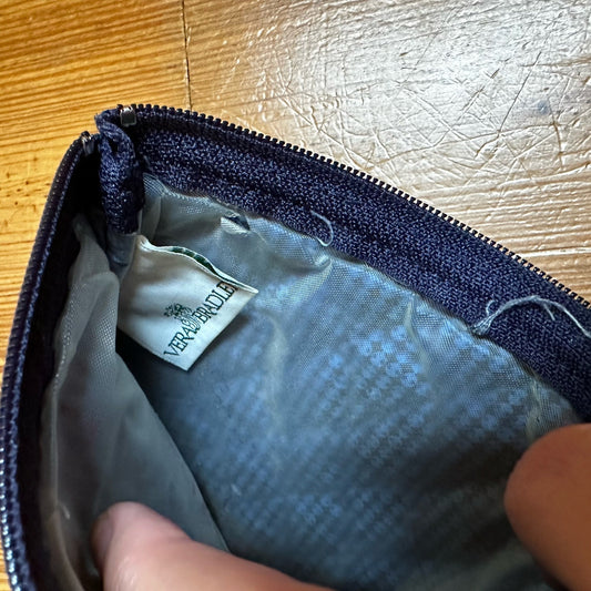 Vera Bradley blue paisley vintage pouch