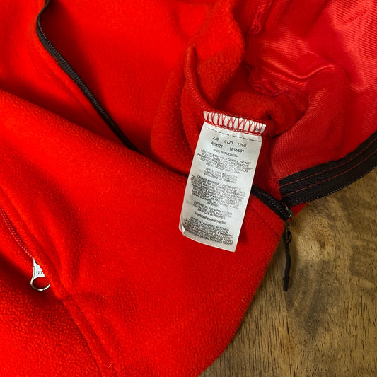 Columbia Georgia Bulldog red black full zip boys fleece sweater SIZE M