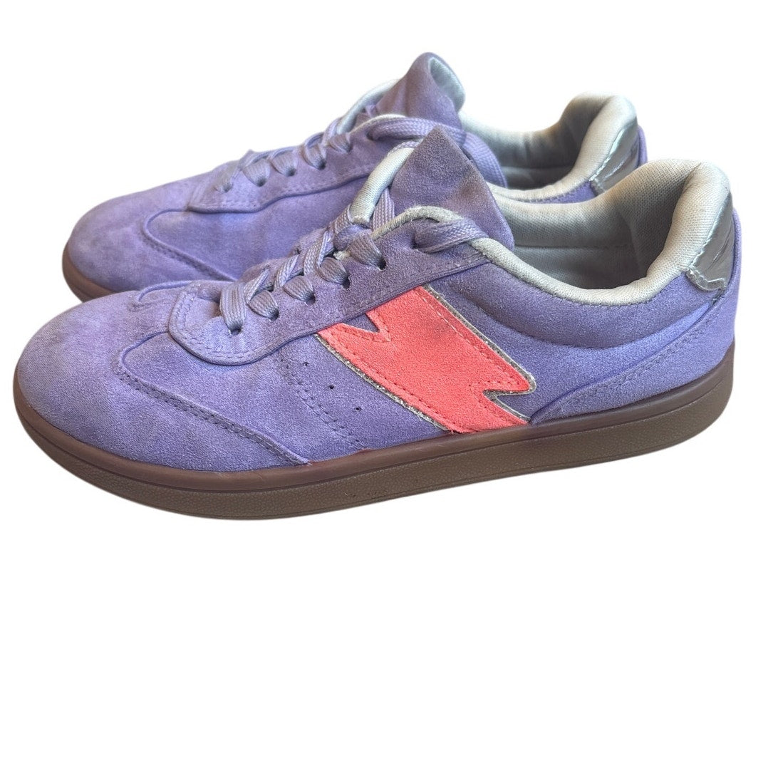 Steve Madden purple faux suede lace low top sneakers SIZE 2