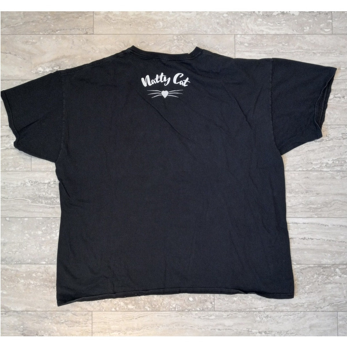 WWE Paws Out Claws Out Natty Cat black short sleeve shirt SIZE XXL