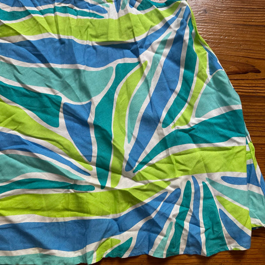 NWT Escapada Jada blue green tank SIZE S