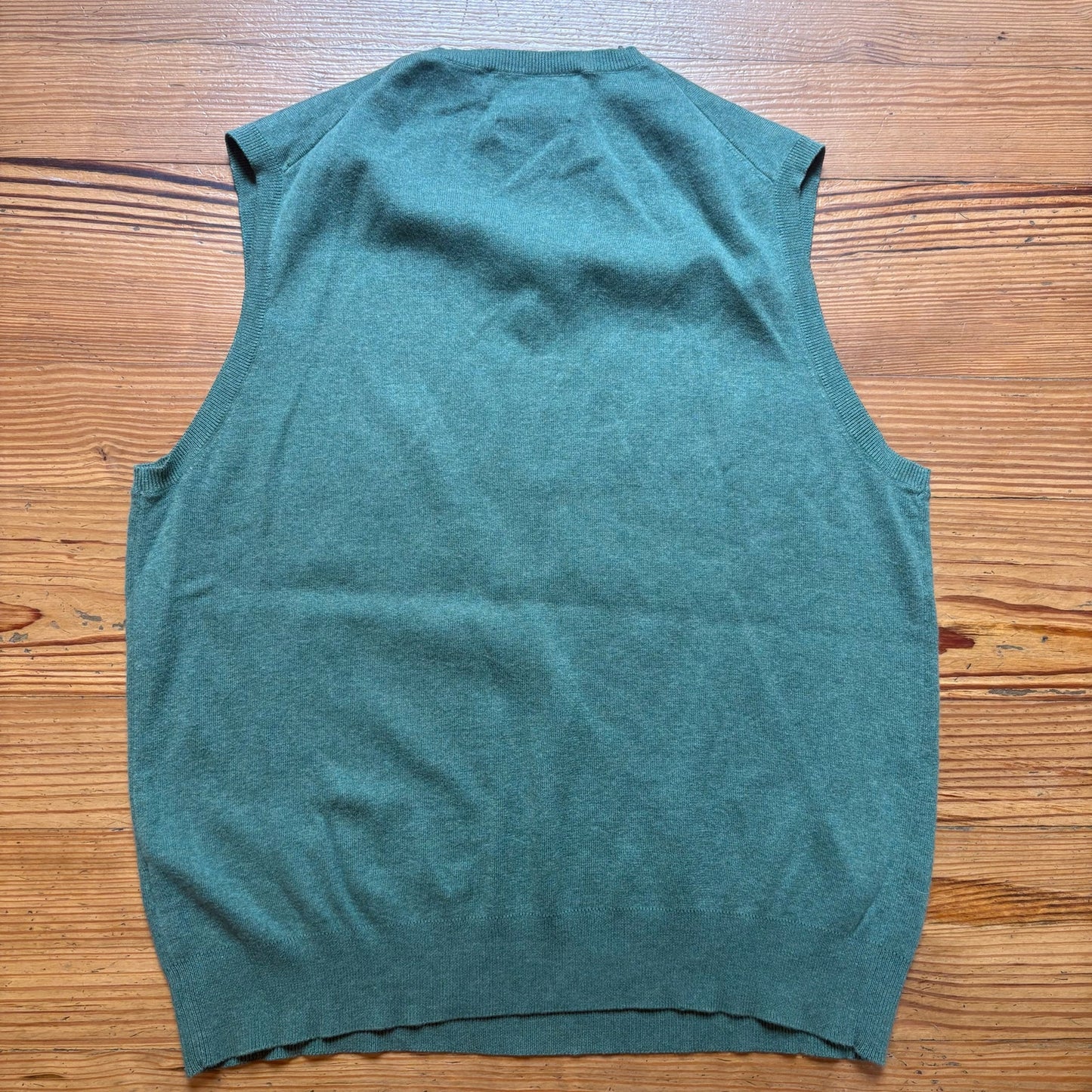 Polo Ralph Lauren green pima cotton mens sweater vest SIZE M