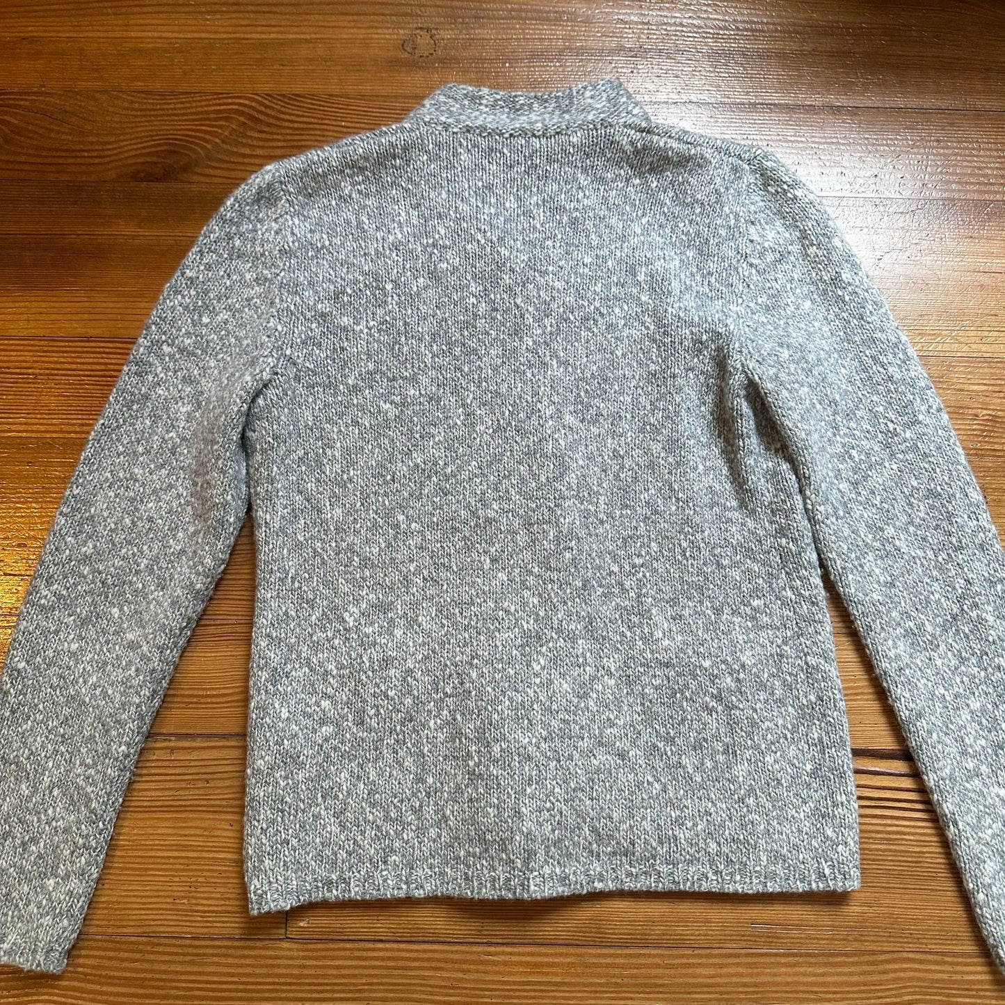 Amina Rubinacci light gray collar cardigan sweater SIZE 42/S