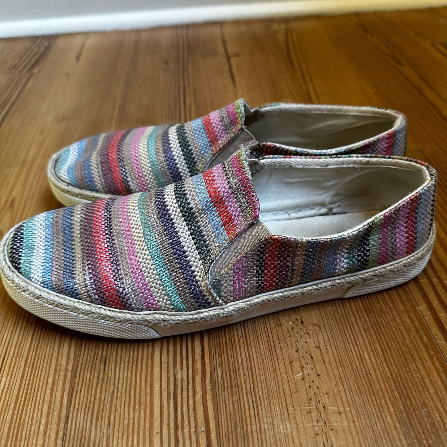 Jack Rogers rainbow slip on sneaker SIZE 10M