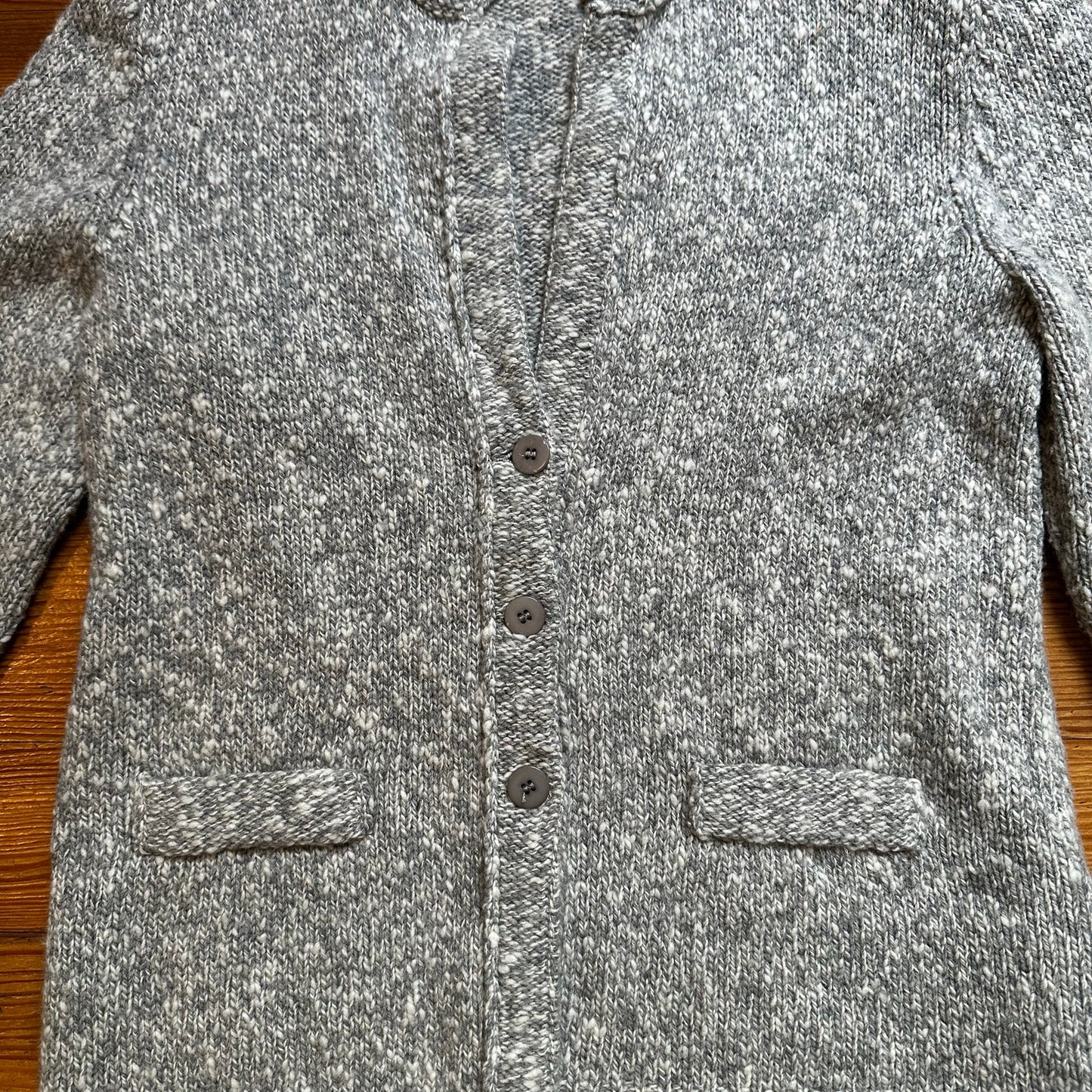 Amina Rubinacci light gray collar cardigan sweater SIZE 42/S