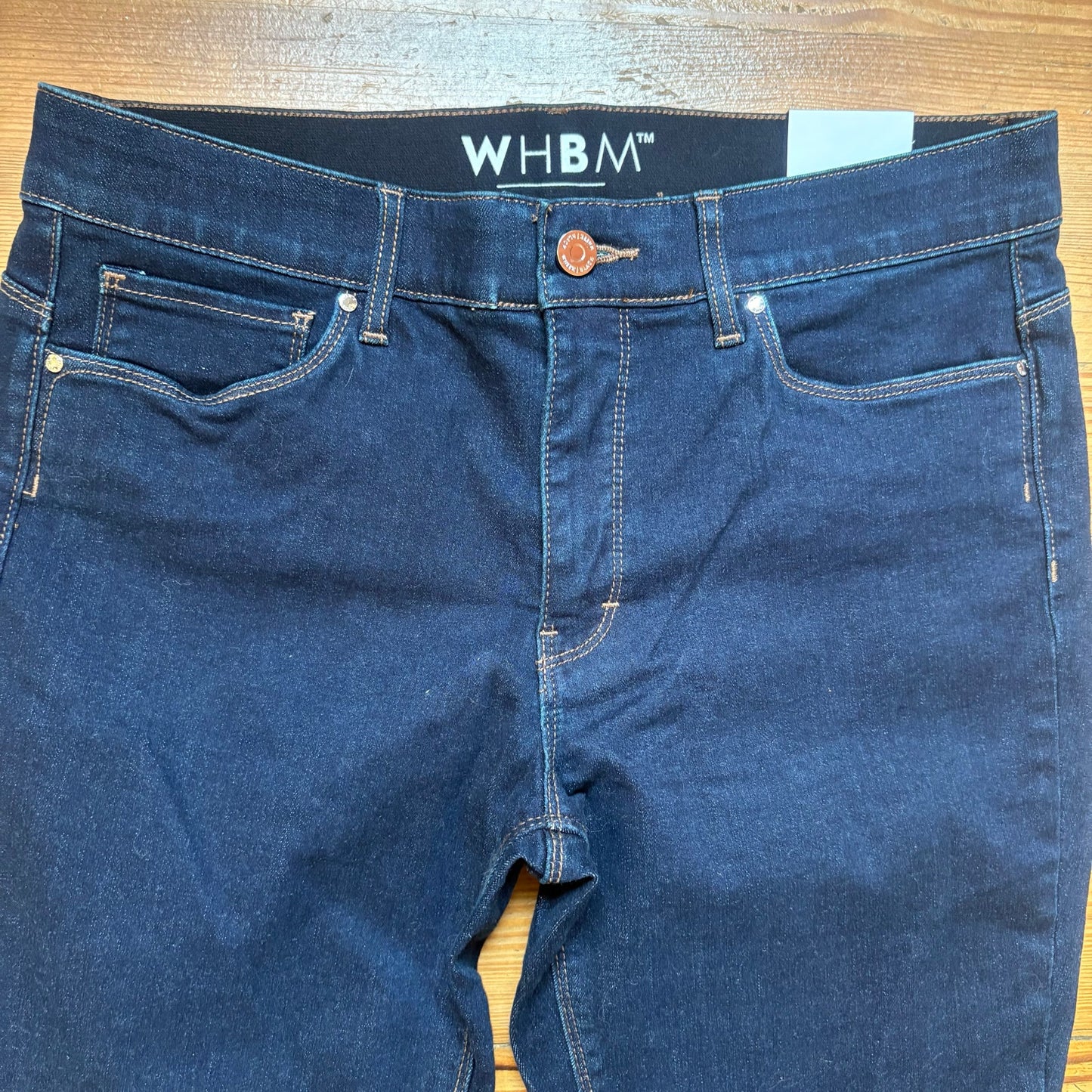 NWT White House Black Market dark wash mid rise skinny flare SIZE 10S