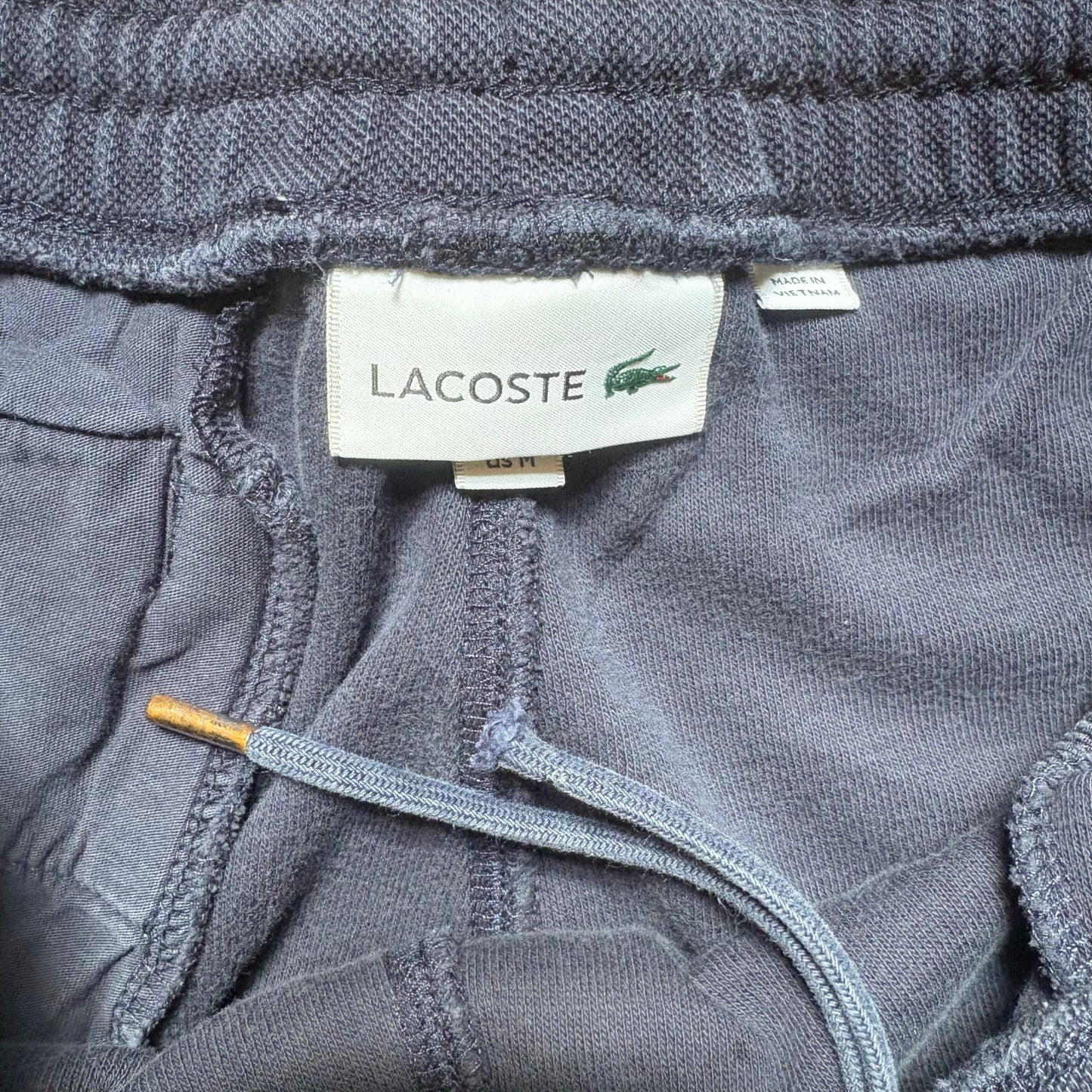 Lacoste dark navy blue elastic waist mens sweatpants SIZE M