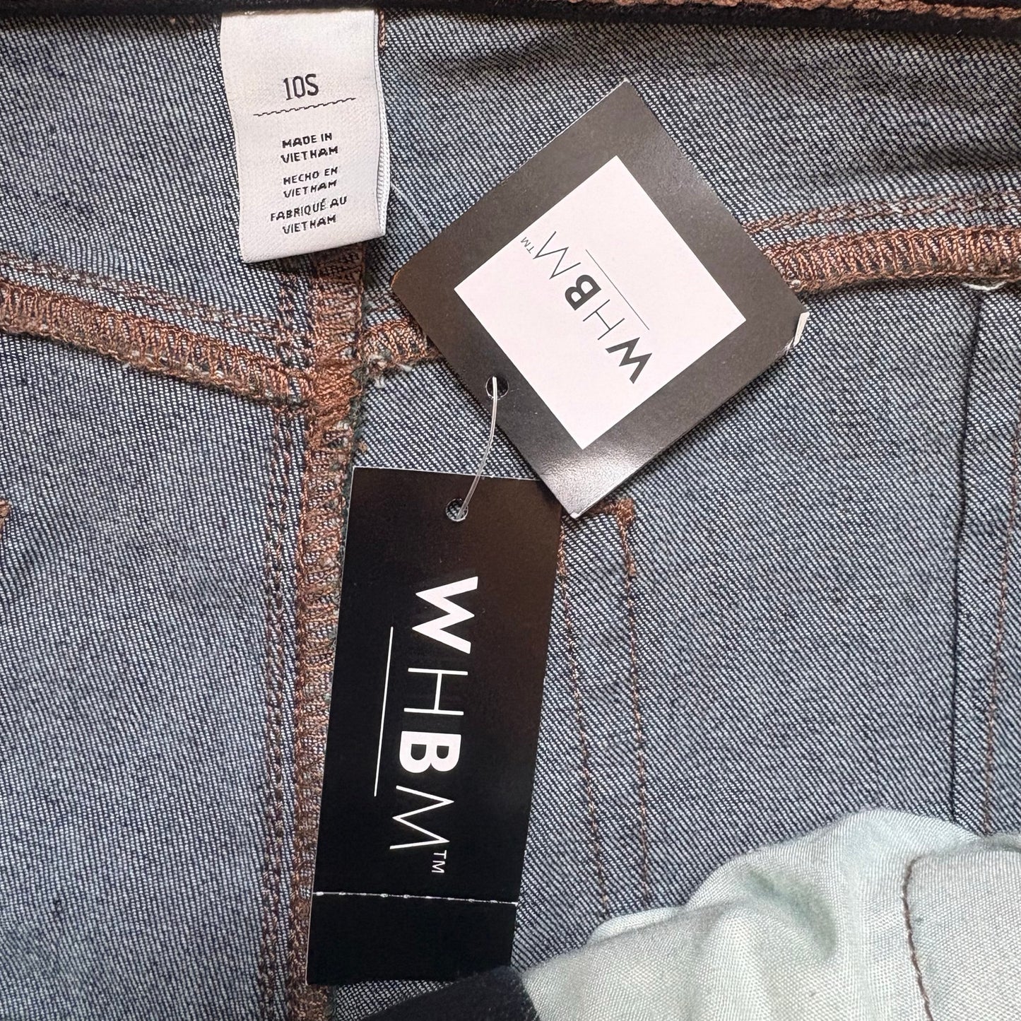 NWT White House Black Market dark wash mid rise skinny flare SIZE 10S