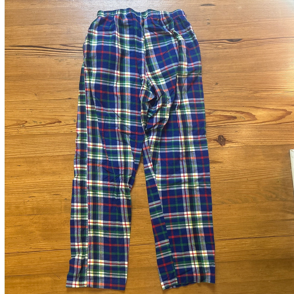 Polo Ralph Lauren blue red plaid elastic waistband mens pajama pants SIZE M