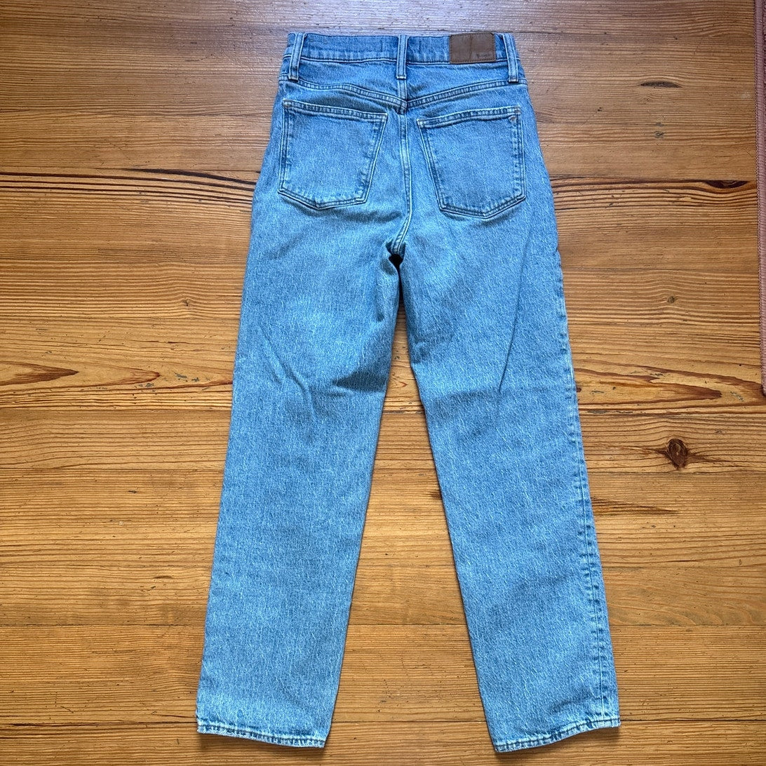 Madewell medium wash perfect vintage straight leg womens jeans SIZE 25