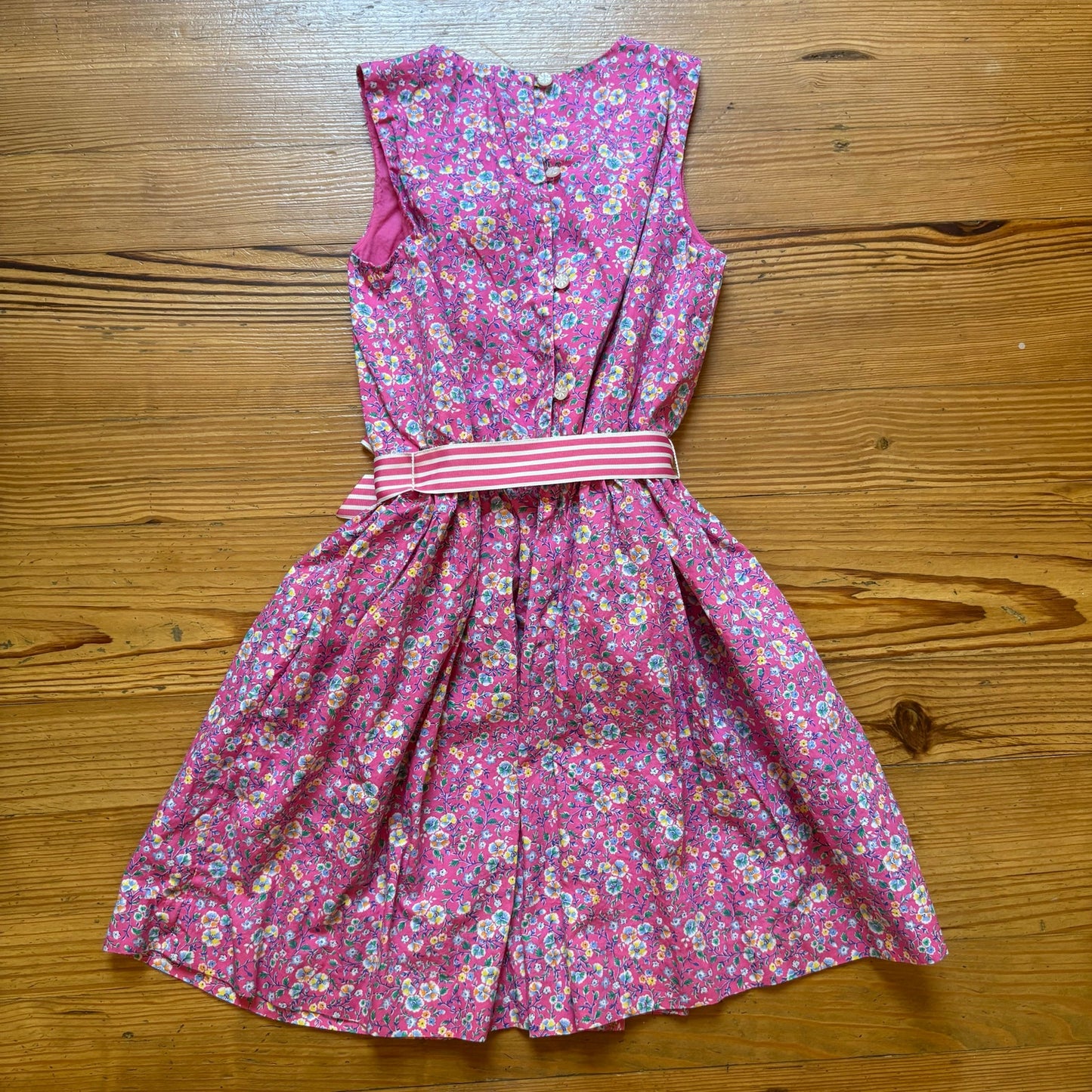 Polo Ralph Lauren pink sleeveless fit flare girls dress SIZE 10