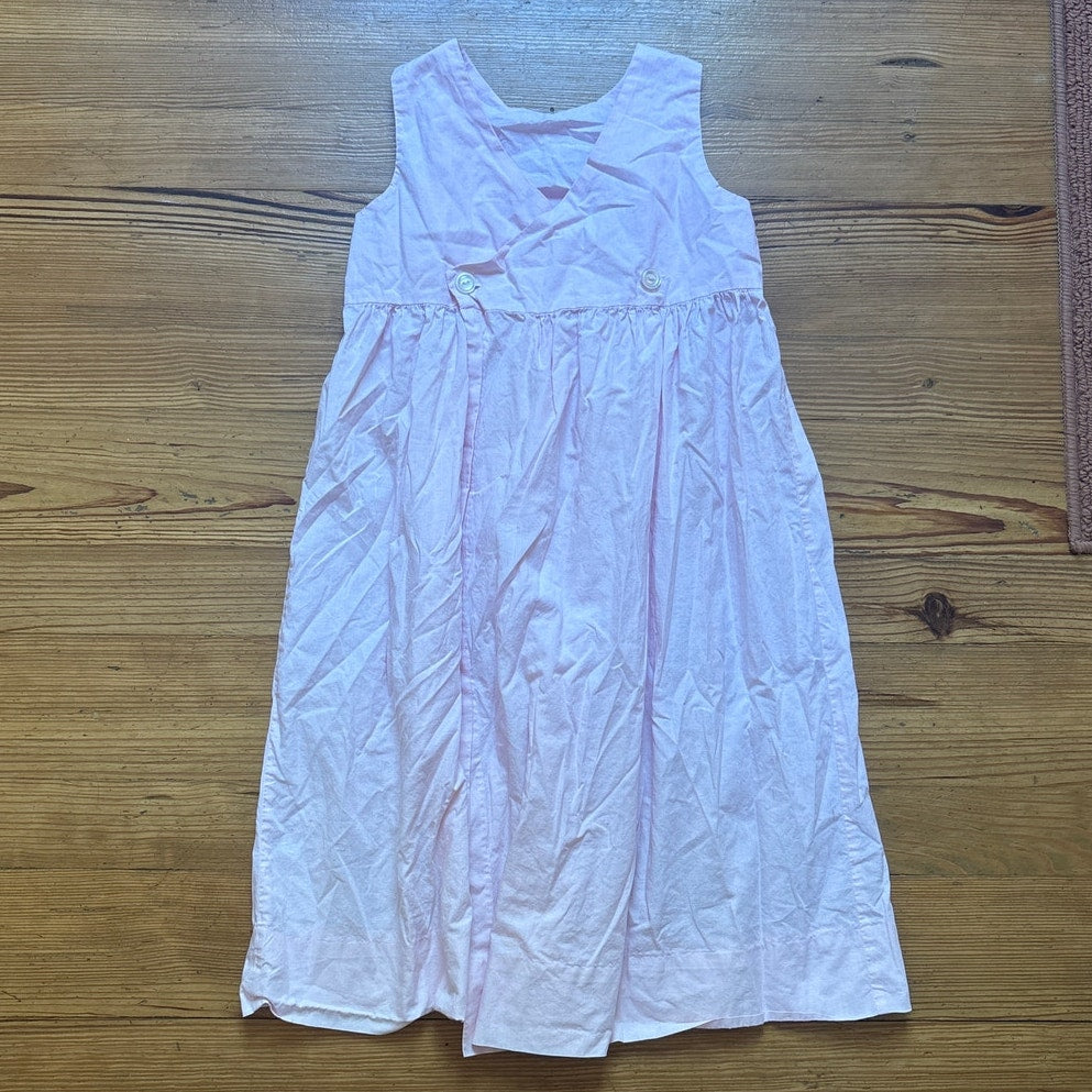 Pink smocked rabbit bunny spring girls tank dress SIZE 8