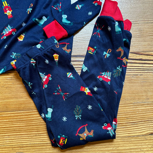 Member's Mark navy blue Christmas long sleeve pajama set SIZE 4