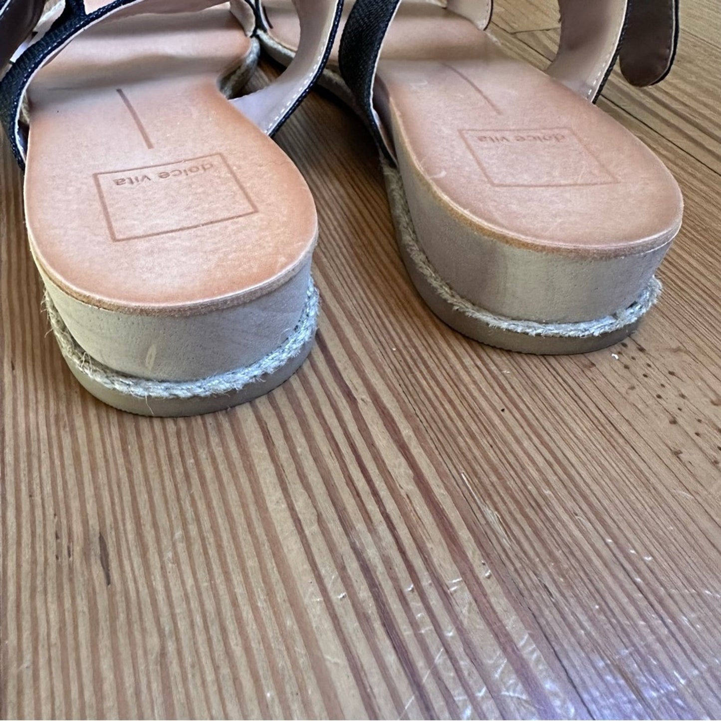 Dolce Vita Peio black double strap buckle sandals SIZE 8