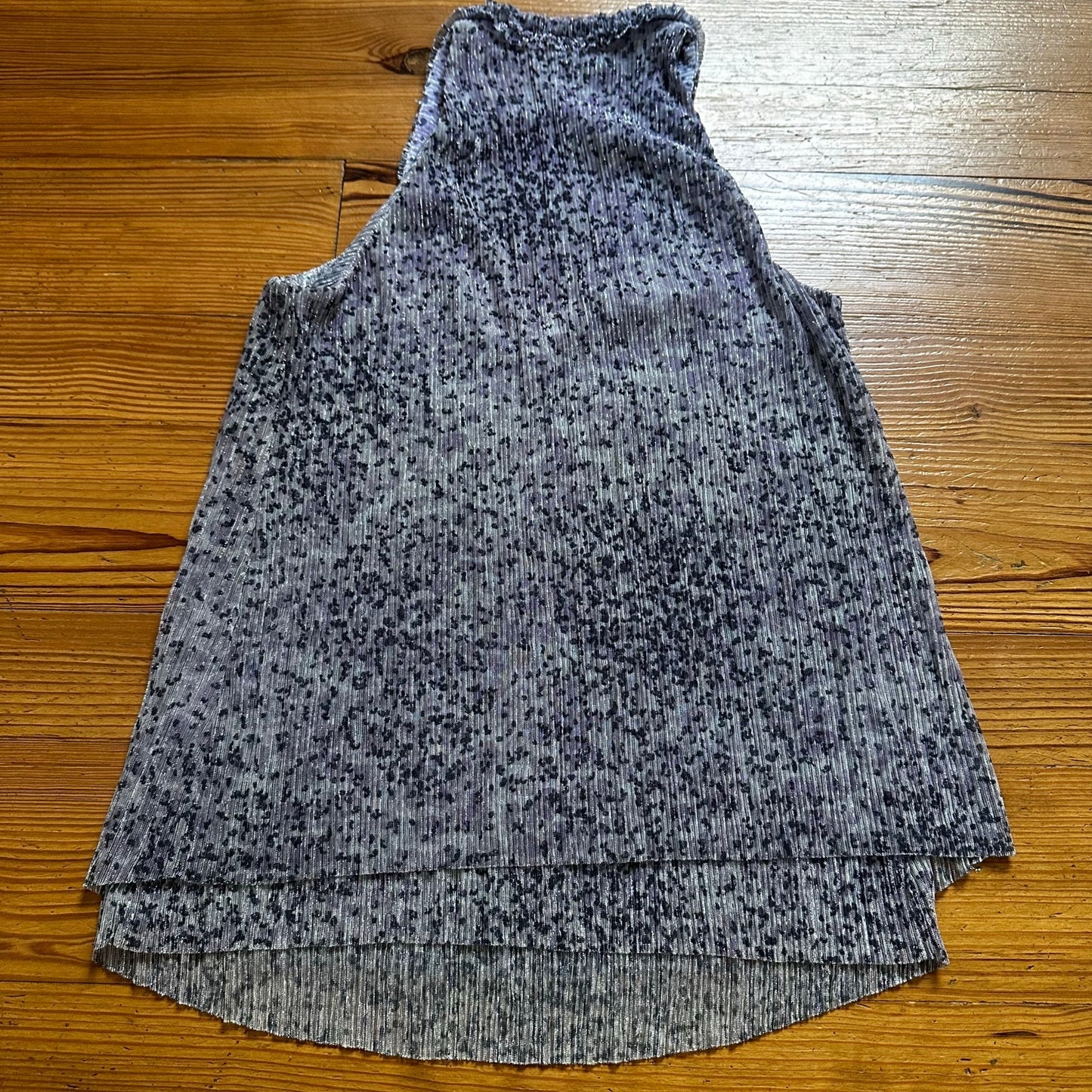 Anthropologie purple silver metallic sleeveless racerback tank SIZE M