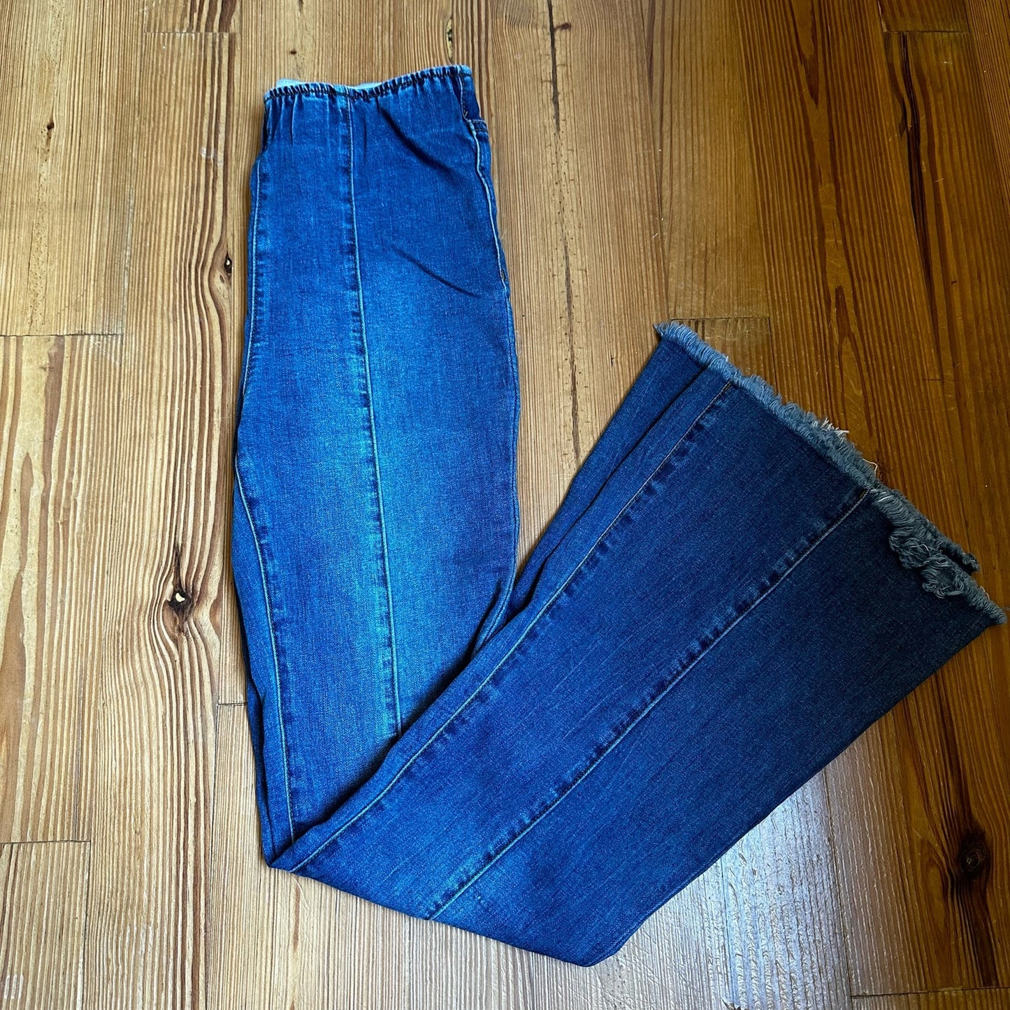 Ashley Mason medium wash high rise flare jeans SIZE 5