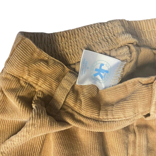 J. Khaki beige corduroy elastic waistband straight leg pants SIZE 6