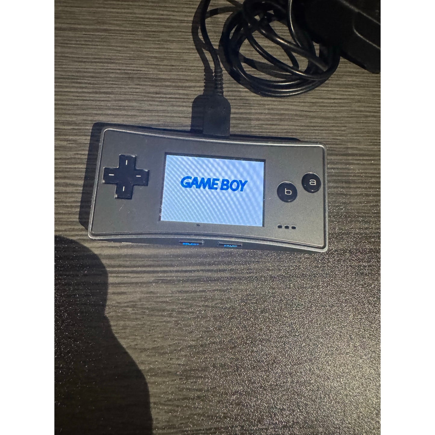 Nintendo Game Boy Micro Silver with AC Charger -- GOOD Condition - Tested