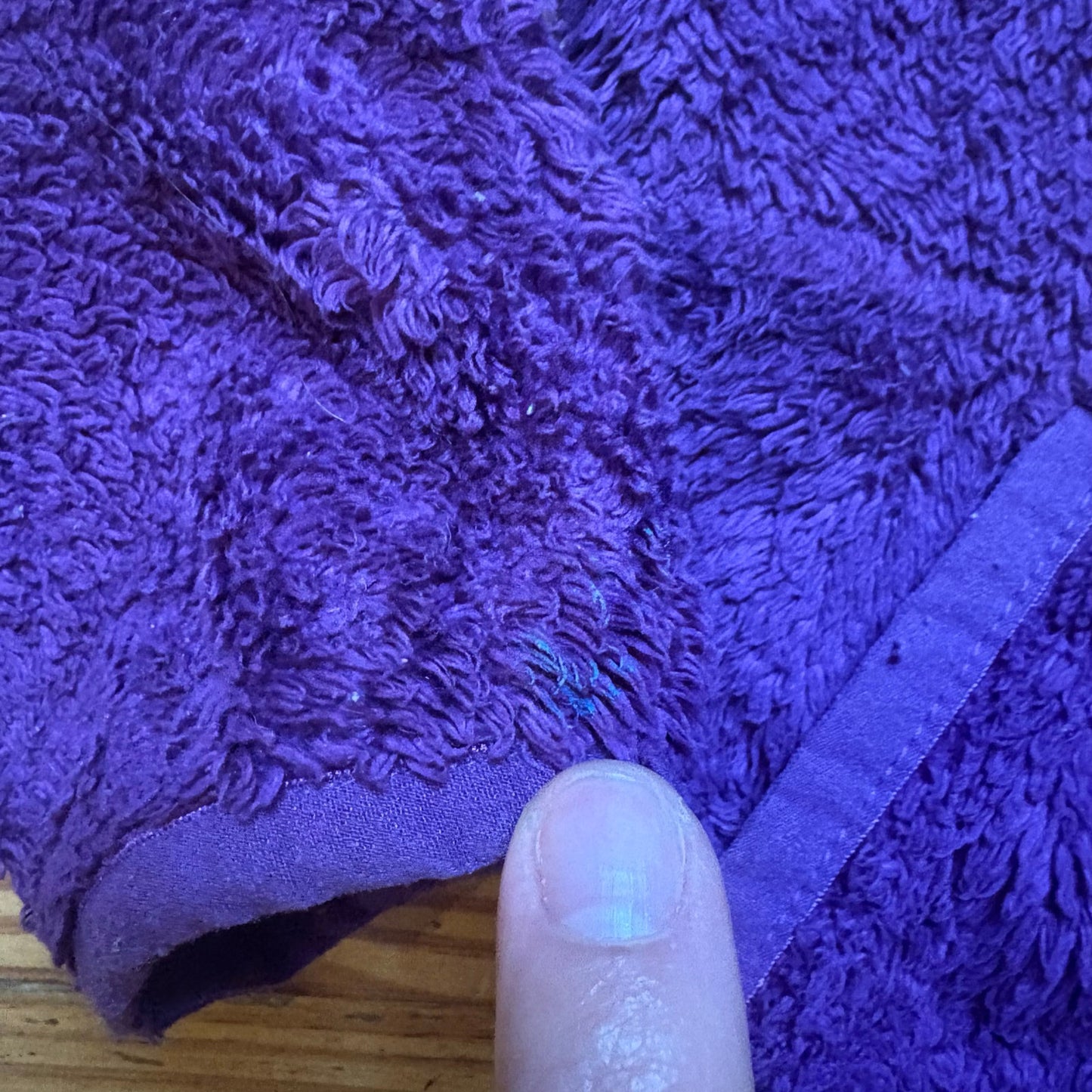 The North Face dark purple fleece full zip hooded toddler
sweater SIZE 3T